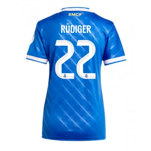 Ženski Nogometni dresi Real Madrid Antonio Rudiger #22 Tretji 2025-26 Kratek Rokav